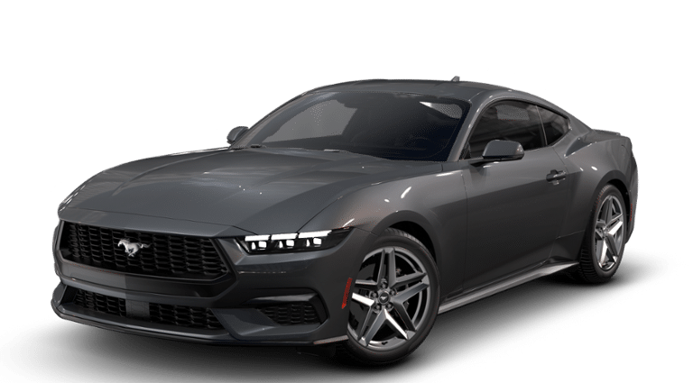 2025 Carbonized Gray Metallic Ford Mustang EcoBoost RWD Sedan