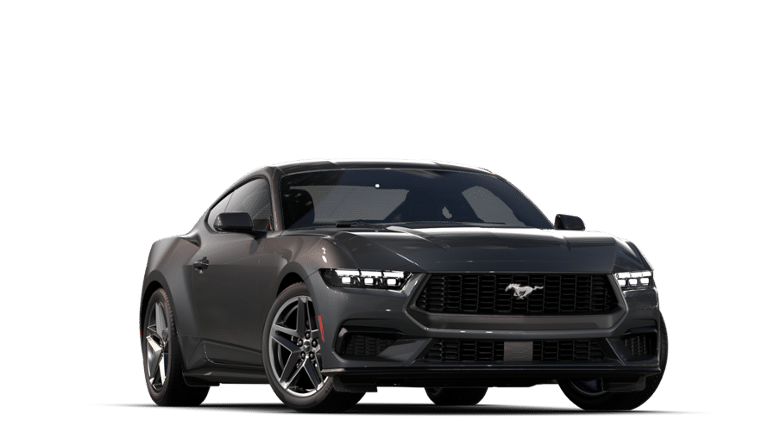 2025 Carbonized Gray Metallic Ford Mustang EcoBoost RWD Sedan